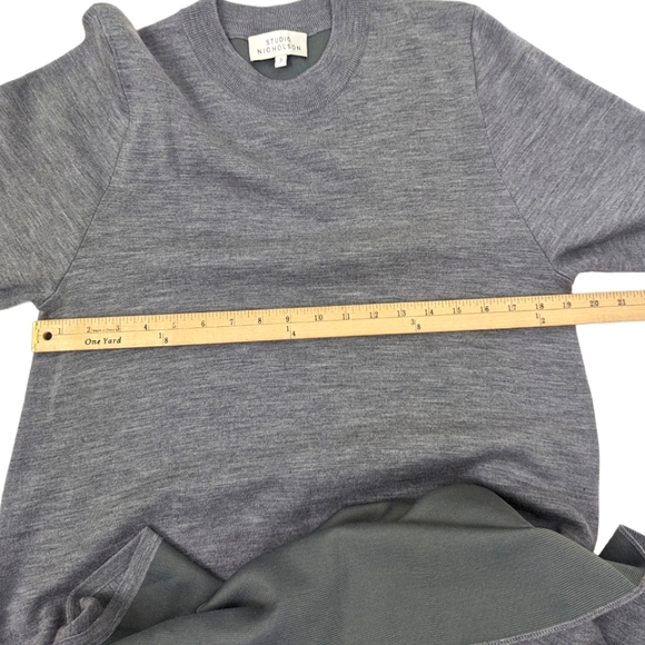 Studio Nicholson Knit Maxi Dress Wool Silk Cashmere Womens 10 Gray Designer Luxe - Picture 13 of 13